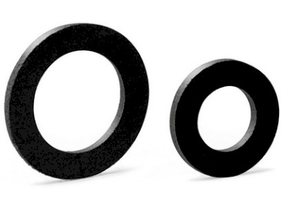 EUROTIS černé ploché těsnění z NBR pryže pro plyn. matici TFG  1